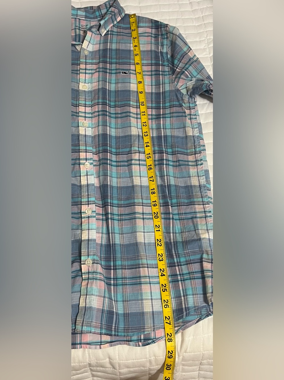 Vineyard Vines Plaid Long Sleeve Button Down Shirt Size XL - Picture 3 of 7
